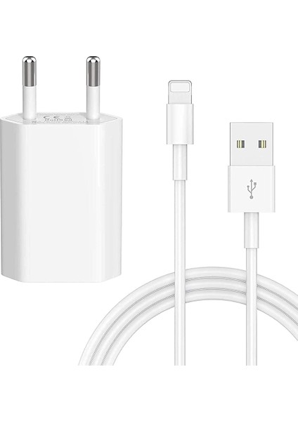 Xr x Xs Max 8 7 6 6s Plus 5 Se Için Şarj Aleti. 2.4A 1 Metre Lightning Hızlı Şarj Kablosu ve Adaptörü. Için Şarj Seti.ithalatçı Garantili