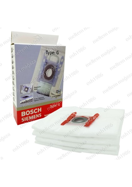 Bosch Uyumlu Sphera 2000 - 2199 Nova Optima Elektrikli Süpürge Type G Toz Torbası