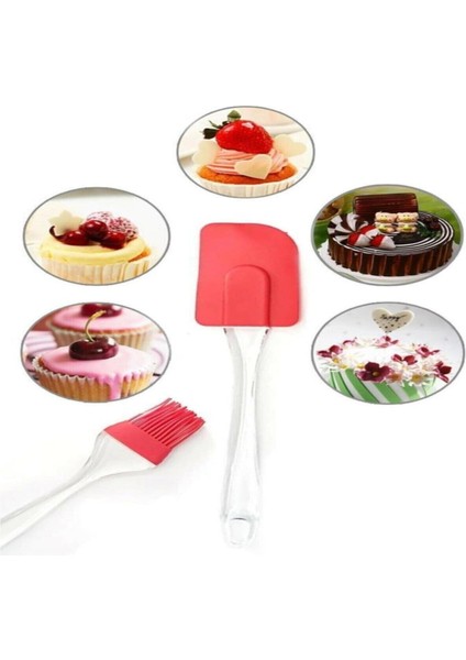 Silikon Yumurta Fırçası ve Spatula 2'li Set