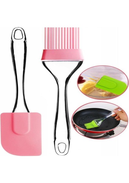 Silikon Yumurta Fırçası ve Spatula 2'li Set