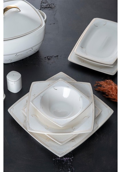 Le Grand 60 Parça 12 Kişilik Porselen Yemek Takımı