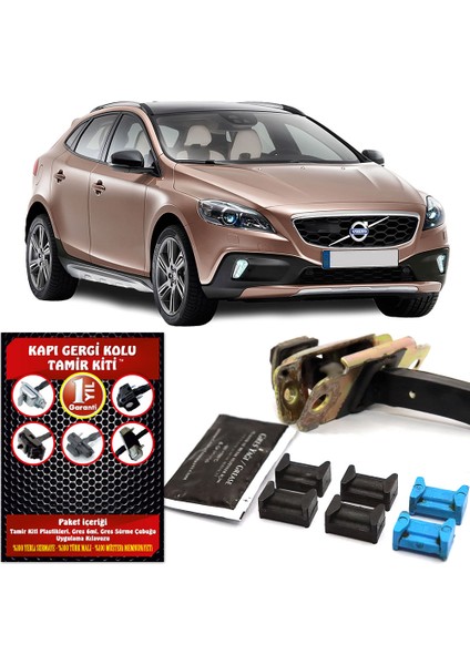 Volvo V40 Cross Country Kapı Gergi Kolu (Limitör) Tamir Kiti (2 Kapı Set) 2012-2018