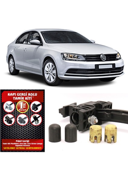Volkswagen Jetta Kapı Gergi Kolu (Limitör) Tamir Kiti (2 Kapı Set) 2010-2018