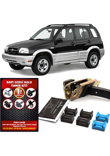 Suzuki Grand Vitara Ön Kapı Gergi Kolu (Limitör) Tamir Kiti (2 Kapı Set) 1998-2005