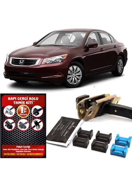 Honda Accord 8. Jenerasyon Kapı Gergi Kolu (Limitör) Tamir Kiti (2 Kapı Set) 2008-2017