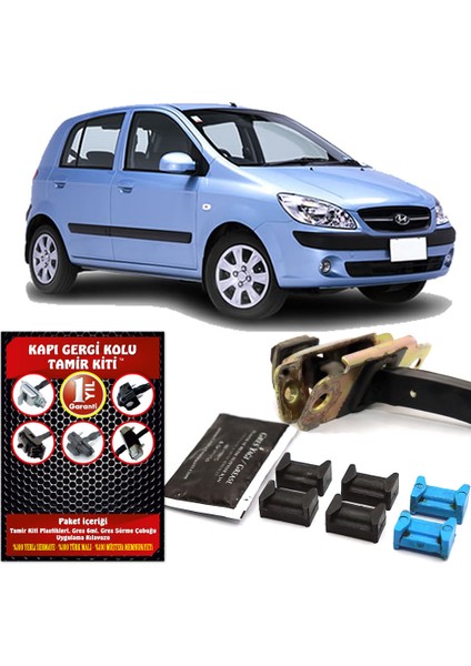 Hyundai Getz Kapı Gergi Kolu (Limitör) Tamir Kiti (2 Kapı Set) 2002-2011