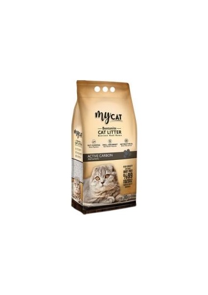 My Cat Mycat (10 Lt) Bentonit Kedi Kumu Aktif Carbon ( Ince Tane )