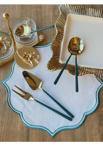 Allegra Green Gold 5 Parça Sosluk Kepçe Seti