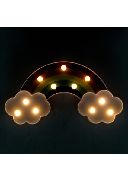 LED Işıklı Gökkuşağı Gece Lambası