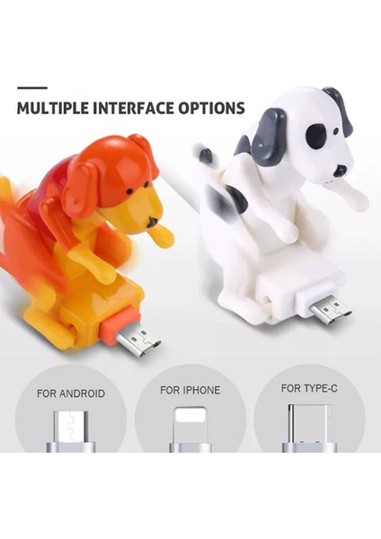 Humping Dog Hızlı Şarj Kablosu Cep Telefonlarının Şarj Kablosu Type-C Mikro USB (Yurt Dışından)