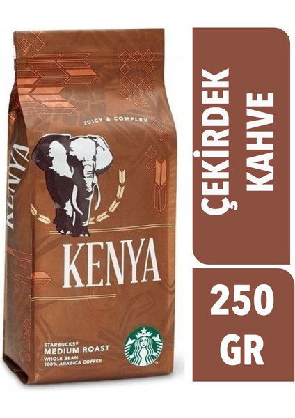 Kenya %100 Arabica Çekirdek Kahve 250 gr