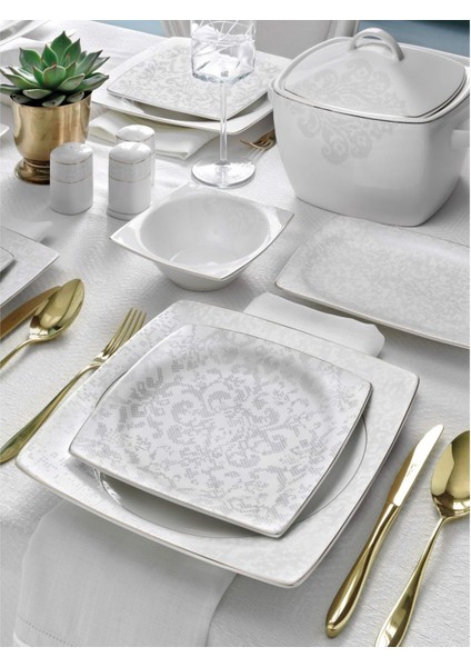 Pierre Cardin Mosaic Porselen 60 Parça Yemek Takımı
