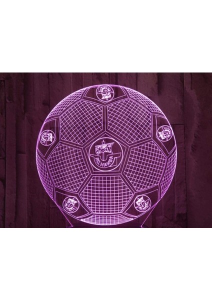 3D Renk Değiştiren Gece Lambası Siyah (Yurt Dışından)