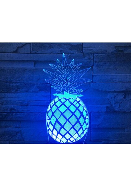 3D Renk Değiştiren Gece Lambası Siyah (Yurt Dışından)
