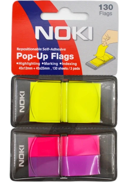 Memo Pop-Up Flags Yapışkanlı Işaretleyici 130 YAPRAK(26006B)