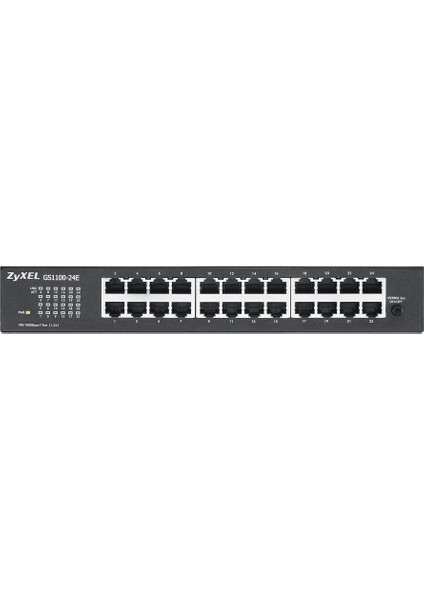 GS1100-24E V3, 24 Port, Gigabit, Yönetilemez, Sessiz, Rackmount Switch