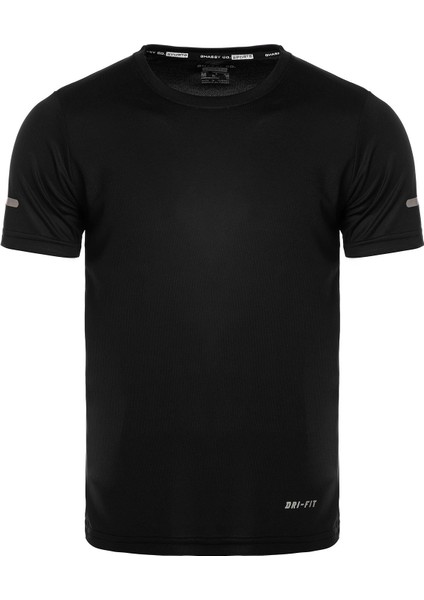 Ghassy Co. Erkek Nem Emici Hızlı Kuruma Atletik Teknik Performans Spor T-Shirt