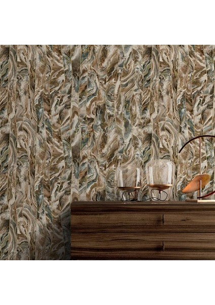 1201-5 Adawall Octagon Mermer Desenli Duvar Kağıdı