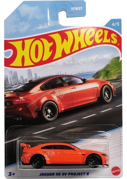1:64 Hot Wheels Lüks Sedan Arabalar Desenli Jaguar Xe Sv Project 8 HDH15 Tekli Araba