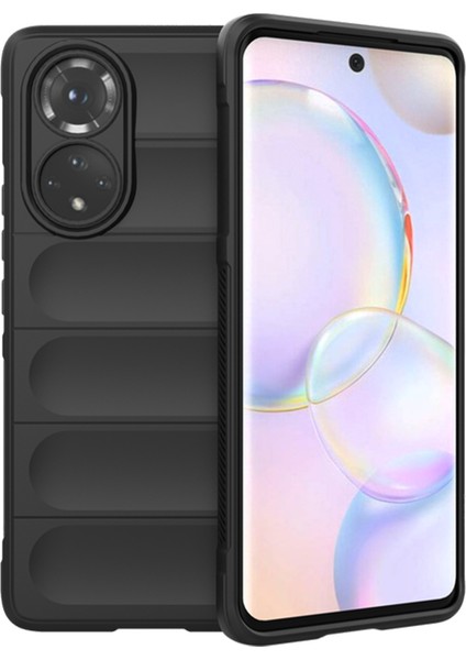 Huawei Nova 9 Pro Miami Serisi Darbeye Dayanıklı Silikon Kılıf - Siyah
