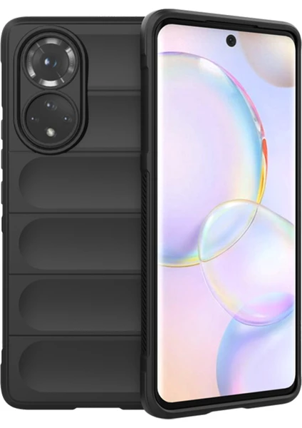 Huawei Nova 9 Se Miami Serisi Darbeye Dayanıklı Silikon Kılıf - Siyah