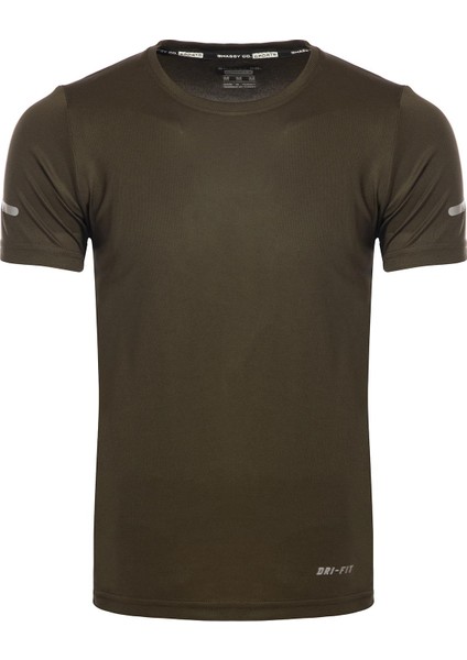 Erkek Nem Emici Hızlı Kuruma Atletik Teknik Performans Spor T-Shirt fiyatları