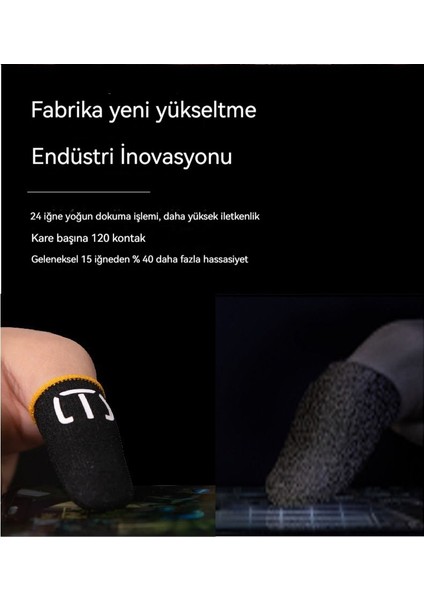 Karbon C1 E-Spor Ter Parmak Seti (1 Çift-2) Siyah Sarı (Yurt Dışından)