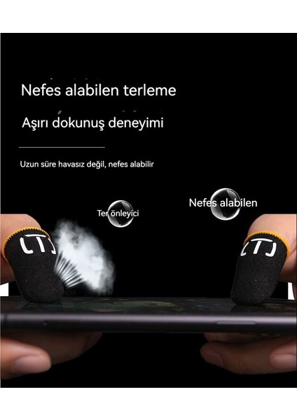Karbon C1 E-Spor Ter Parmak Seti (1 Çift-2) Siyah Sarı (Yurt Dışından)