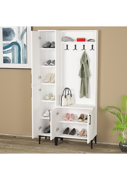 Rose-1-3 Portmanto Vestiyer Ayakkabılık RS01