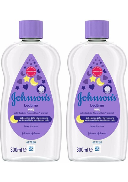 Johnsons Baby Bedtime Bebek Yağı 300 ml 2 Adet