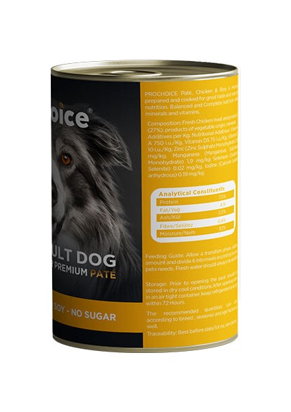 Adult Tavuklu Yetişkin Köpek Konservesi 24X400 gr