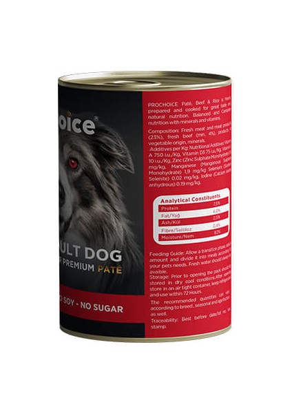 Adult Biftekli Yetişkin Köpek Konservesi 24X400 gr