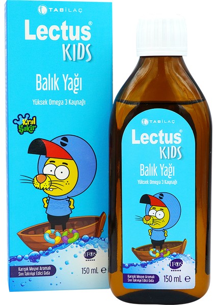 Lectus Kids Balık Yağı Karışık Meyve Aromalı