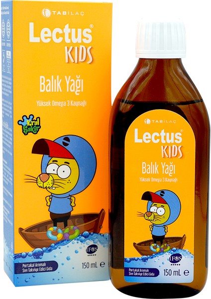 Lectus Kids Balık Yağı Portakal Aromalı