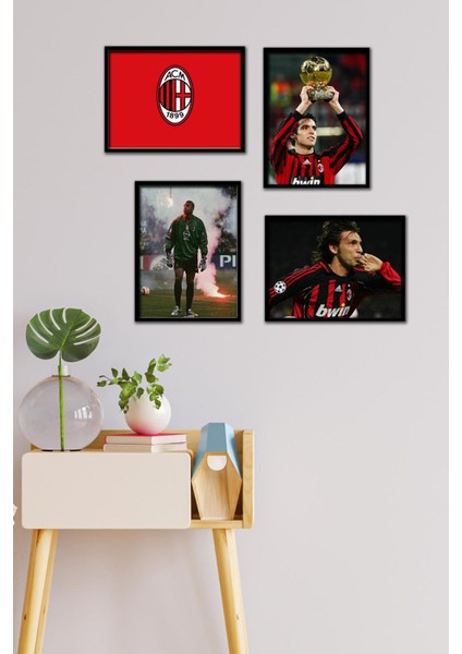 Milan 4 Parça Çerçeve Görünümlü Set Tablo
