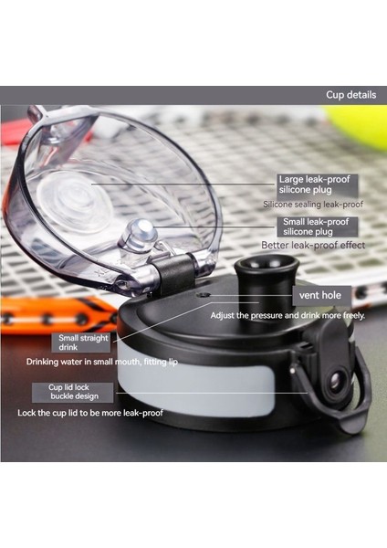 Seyahat Açık Mühürlü Okul Su Şişesi Sızdırmaz Spor Su Şişesi (Yurt Dışından) modelleri