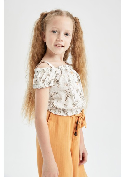 Kız Çocuk Desenli Askılı Bluz V8751A621HS modelleri