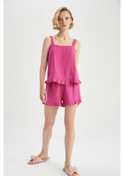 Fall in Love Regular Fit Basic Mini Şort Pijama Altı X9287AZ22HS modelleri