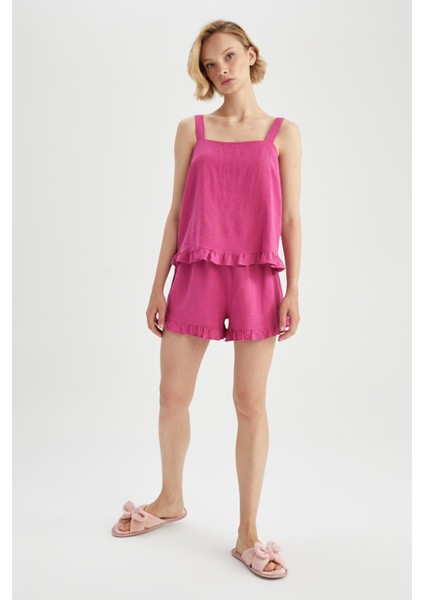 Fall in Love Regular Fit Basic Mini Şort Pijama Altı X9287AZ22HS fırsatları