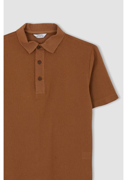 Regular Fit Kısa Kollu %100 Pamuk Gömlek Y1536AZ22HS