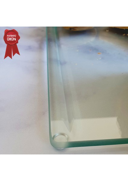 Kanallı Cam Kesme Tahtası - Cam Kesme Tablası | Saydam | 25cm x 35cm | Patentli Ürün fiyatları