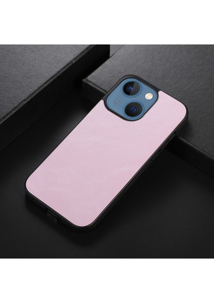 Apple iPhone 13 Pembe Için Cowhide Doku Pu Kılıfı fiyatları