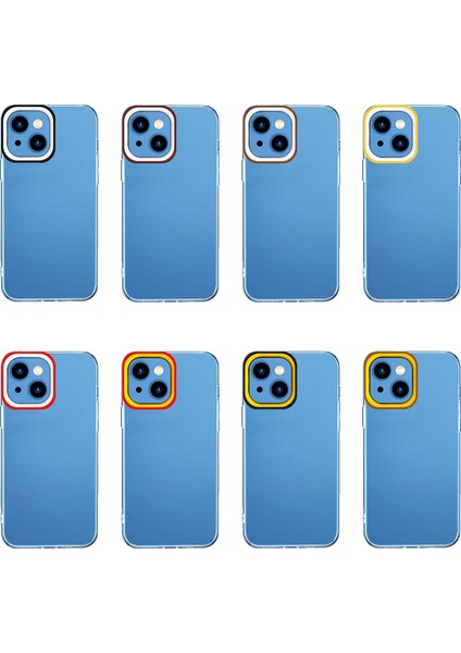 Iphone 13 Kahverengi ve Sarı Için Şeffaf Telefon Kılıfı(Yurt Dışından) fiyatları