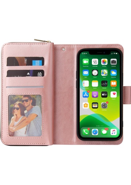 Apple iPhone 13 Gül Altın Için 9 Kart Yuvası Kılıf fırsatları
