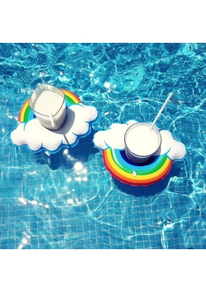 Gökkuşağı Deniz Yatağı Şişme Bardak Tutucu