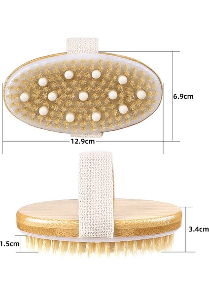 Ahşap Oval Duş Fırçası - Kahverengi (Yurt Dışından) modelleri