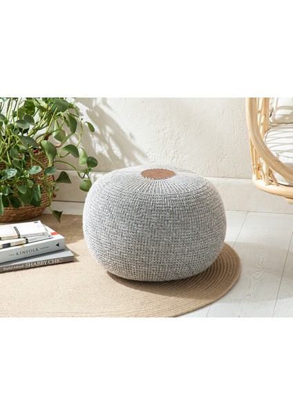 Knit Splay Örgü Puf 37 x 50 cm