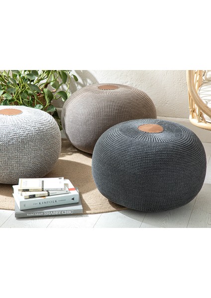 Knit Splay Örgü Puf 37 x 50 cm modelleri