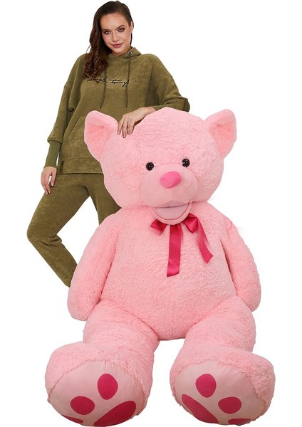 Peluş Ayı 2.5 Metre (250 Cm) Pembe Kocaman Büyük Boy Dev Cüsseli