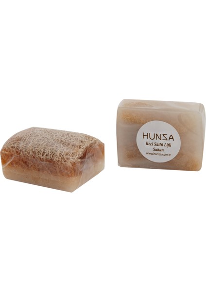 El Yapımı Doğal Kabak Lifli Ballı Keçi Sütü Sabunu